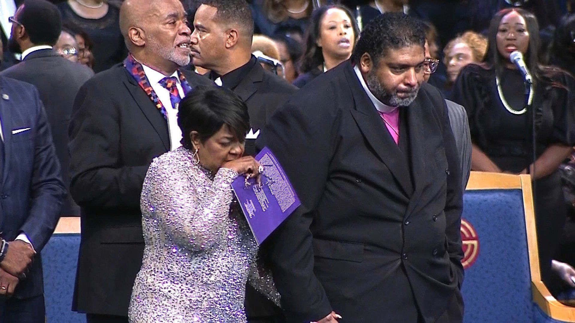 Shirley Caesar at Aretha Franklin's funeral